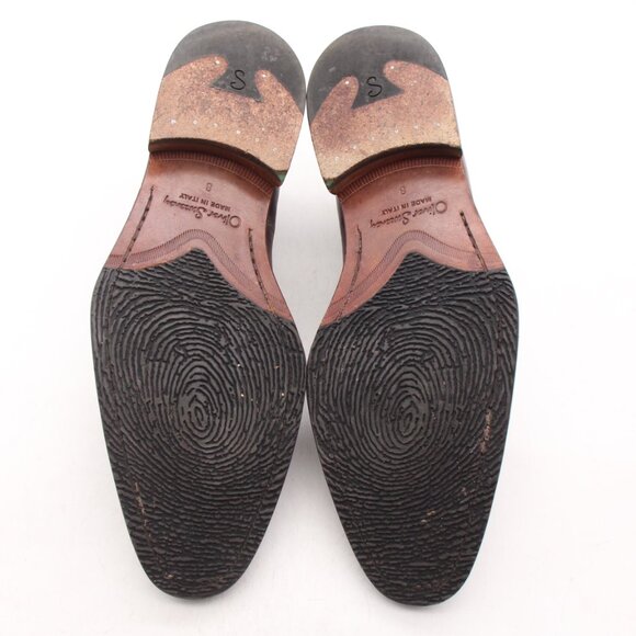 Oliver Sweeney Italy Men\'s UK 8 Brown Leather Slip On Loafers Shoes main image 5